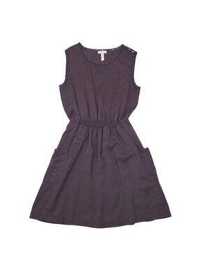 Matilda Jane Purple Sleeveless Dress With Elastic Waist & Pockets Womens Size M